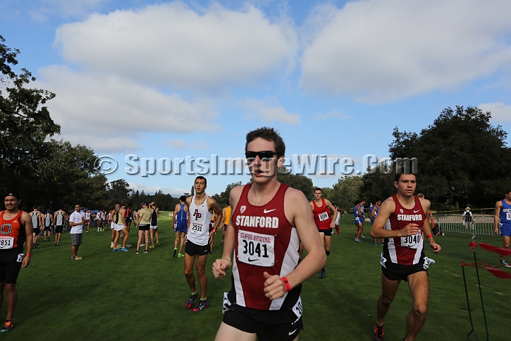 2014StanfordCollMen-256.JPG - College race at the 2014 Stanford Cross Country Invitational, September 27, Stanford Golf Course, Stanford, California.